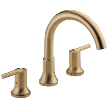 Delta 3-hole 8-16" installation Hole Deck-Mount without Diverter Tub Filler Faucet, Champagne Bronze T2759-CZ